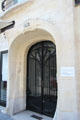 Art Nouveau entrance door at Immeuble Jassedé. Paris, France.