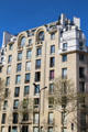 Modern apartment building on boul. Exelmans. Paris, France.
