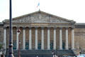 Pediment as replace in 1830 on French National Assembly. Paris, France.