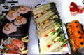 Charcuterie seafood, asparagus & loafs. Paris, France.