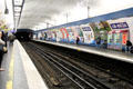 RATP metro Alma-Marceau station. Paris, France.