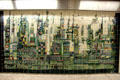 Paris subway tile mural. Paris, France.