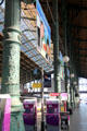 Cast iron pillars at Gare du Nord. Paris, France.