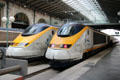 Eurostar trains at Gare du Nord. Paris, France.