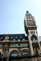 Clock tower of Gare de Lyon modeled on Big Ben in London. Paris, France.
