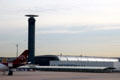 Terminal & control tower at Charles-de-Gaulle Airport. Paris, France.