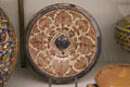 Hispano-Moorish faïence lustre plate from Spain at Museum of Decorative Arts. Paris, France.