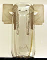 Crystal vase by Aristide Colotte for Daum of Nancy at Museum of Decorative Arts. Paris, France.