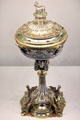 Gilt silver enamelled ciborium by Thomas-Joseph Amand-Calliat from Lyon at Museum of Decorative Arts. Paris, France.