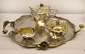 Gilt silver & ivory Tea service by Bapst & Falize silversmiths of Paris at Museum of Decorative Arts. Paris, France.