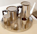 Cylinda Line tea & coffee service by Arne Jacobsen of Denmark at Museum of Decorative Arts. Paris, France.