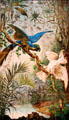 Virgin Forest painting on tiles by Louis Léon Parvillée of Paris at Museum of Decorative Arts. Paris, France.