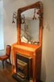 Fireplace & trumeau mirror by Louis Majorelle of Nancy at Museum of Decorative Arts. Paris, France.