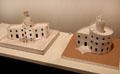 Models for houses with spiral towers by Emilio Terry from Cuba at Museum of Decorative Arts. Paris, France.