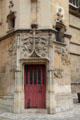 Middle ages doorway at Cluny Museum. Paris, France