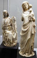 Ivory carvings of Virgin & Child from Paris at Cluny Museum. Paris, France.