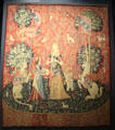 Smell panel of Lady & Unicorn tapestry series from Paris at Cluny Museum. Paris, France.