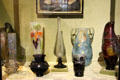 Collection of glass vases by Émile Gallé at Petit Palace Museum. Paris, France.