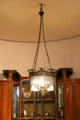 Guimard dining room chandelier at Petit Palace Museum. Paris, France.