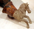 Rhyton in form of galloping horse from Campania, Italy at Petit Palace Museum. Paris, France.