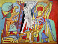 Crucifixion painting by Pablo Picasso at Picasso Museum. Paris, France.