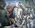 Temptation of St. Anthony painting by Paul Cézanne at Musée d'Orsay. Paris, France.