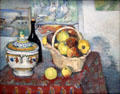 Still life with tureen painting by Paul Cézanne at Musée d'Orsay. Paris, France.