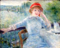 Alphonsine Fournaise painting by Auguste Renoir at Musée d'Orsay. Paris, France.