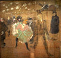 La Danse au Moulin Rouge painting by Henri de Toulouse-Lautrec at Musée d'Orsay. Paris, France.