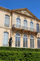 Garden facade of Rodin Museum. Paris, France.
