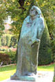 Balzac bronze sculpture by Auguste Rodin at Rodin Museum Garden. Paris, France.