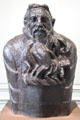 Bronze bust of Auguste Rodin by Antoine Bourdelle at Rodin Museum. Paris, France.
