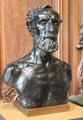 Sculptor Jules Dalou bronze bust by Auguste Rodin at Rodin Museum. Paris, France.