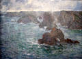 Belle-Ile-en-Mer painting by Claude Monet was gift to Rodin at Rodin Museum. Paris, France.