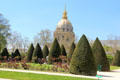 Les Invalides seen from garden of Rodin Museum. Paris, France.