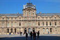 Lescot wing built under François I facing square courtyard of Louvre Palace. Paris, France.
