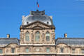 Detail of tower over Lescot wing of Louvre Palace. Paris, France.