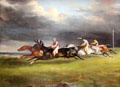 Horse race painting by Théodore Géricault at Louvre Museum. Paris, France.