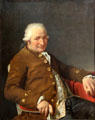 Portrait of Charles-Pierre Pécoul by Jacques-Louis David at Louvre Museum. Paris, France.