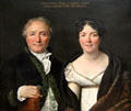 Portrait of M. et Mme. Antoine Mongez by Jacques-Louis David at Louvre Museum. Paris, France.