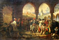 Bonaparte visits hospital of Jaffa on March 11, 1799 painting by Baron Antoine-Jean Gros at Louvre Museum. Paris, France.