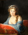 Portrait of Comtesse Skavronskaia by Élisabeth-Louise Vigée Le Brun at Louvre Museum. Paris, France.