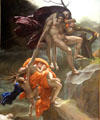 Flood scene painting by Anne-Louis Girodet de Roussy-Trioson at Louvre Museum. Paris, France.