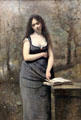 Velléda painting by Camille Corot at Louvre Museum. Paris, France.
