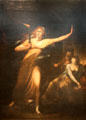 Lady Macbeth Sleepwalking painting by Henry Fuseli at Louvre Museum. Paris, France.