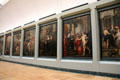 Marie de' Medici Cycle paintings by Peter Paul Rubens at Louvre Museum. Paris, France