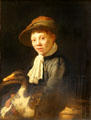 Young Boy with Goose painting by Jacob Gerritsz Cuyp at Louvre Museum. Paris, France.