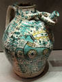 Faience pitcher from Florence, Italy at Louvre Museum. Paris, France.