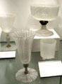 Reticello glass goblet in Venetian style from Low Countries at Louvre Museum. Paris, France.