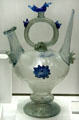 Glass wine jug from Catalan at Louvre Museum. Paris, France.